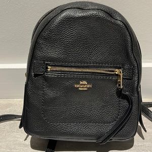 Coach Pebble Leather Andi Backpack Black F30530